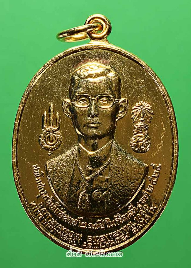เหรียญในหลวงรัชกาลที่ 9 หลังพระมหากษัตริย์ 8 รัชกาล รุ่นสมโภชกรุงรัตนโกสินทร์ 200 ปี จ.กรุงเทพฯ ปี 2525 เนื้อทองแดงกะไหล่ทองครับ