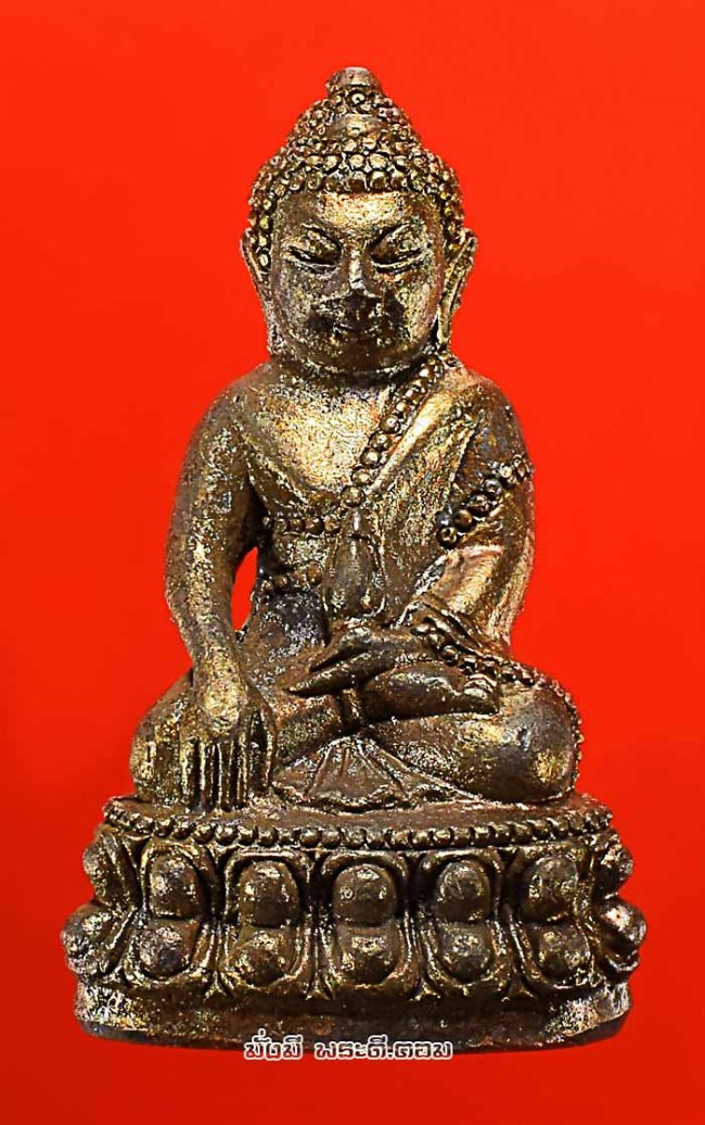 พระกริ่งโภคทรัพย์ วัดสุทัศเทพวราราม จ.กรุงเทพฯ ปี 2556 เนื้อทองแดงอุดกริ่งใต้ฐาน พร้อมกล่องเดิม องค์ที่ 4 หมายเลข 54632
